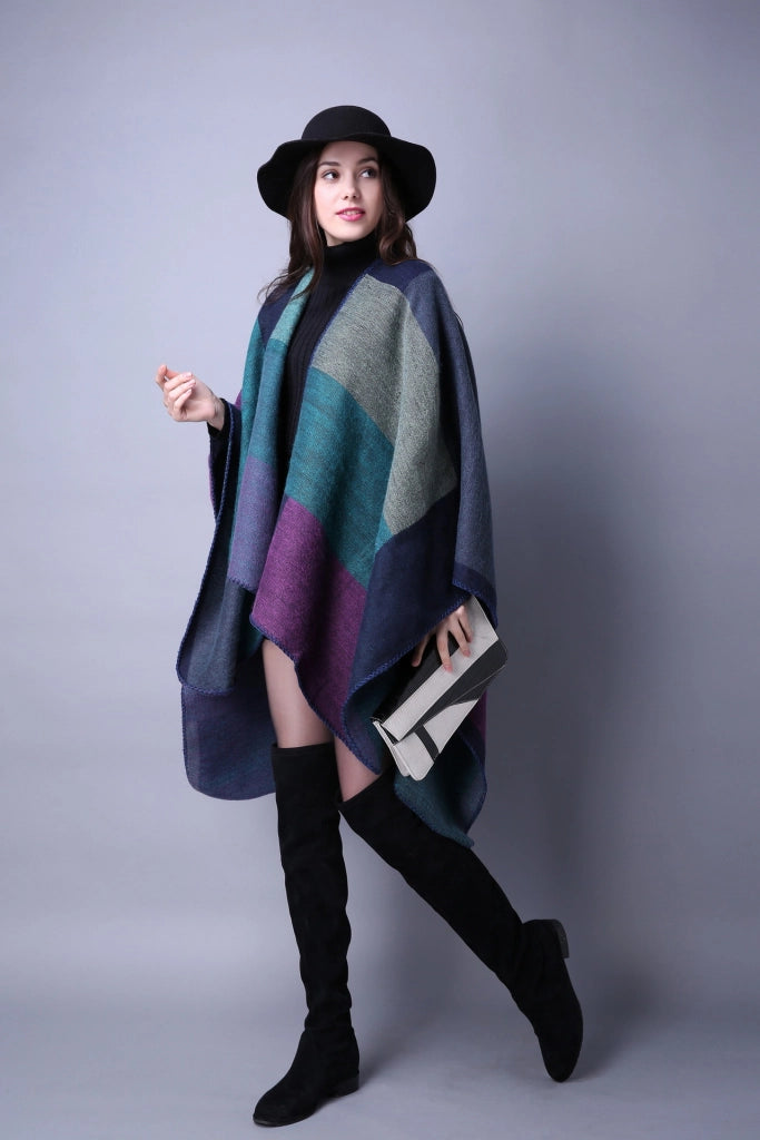 Sciarpa in cashmere con motivo a rombi geometrici