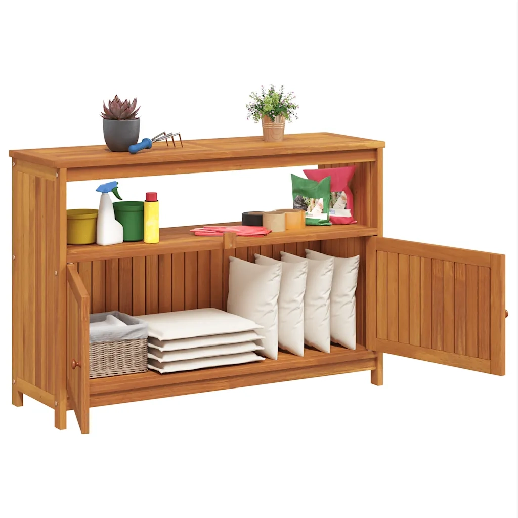Tavolo Consolle da Giardino 110x35x75 cm Legno Massello Acacia 319697