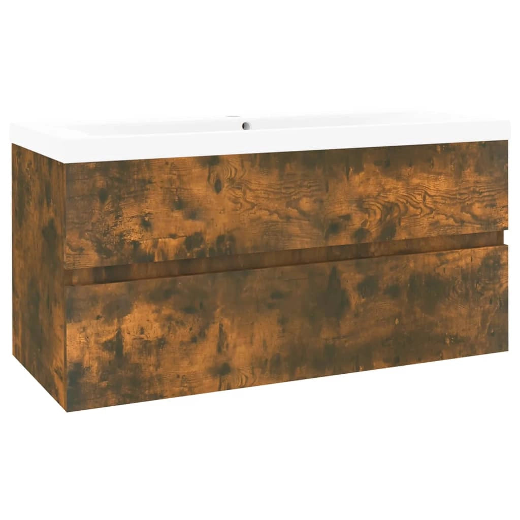 Mobile lavabo con lavabo integrato legno ingegnerizzato rovere affumicato 02_0006871