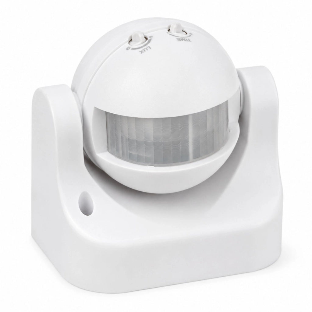 Sensore PIR Movimento Luce Crepuscolare Timer Rilevamento Presenza Infrarossi 220V Massimo 1200W IP44 Esterno Da Muro Orientabile 180 Gradi SKU-4967