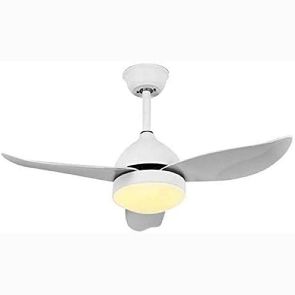 Trade Shop - Lampadario Ventilatore Soffitto Plafoniera Moderna Led 3 Pale Dimmerabile 60001 -