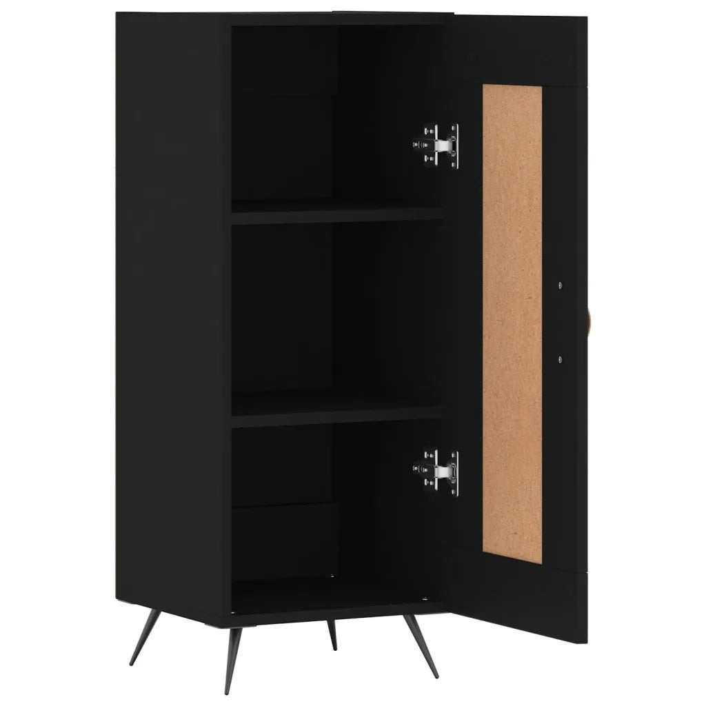 Credenza Nero 34,5x34x90 cm in Legno Multistrato 830413