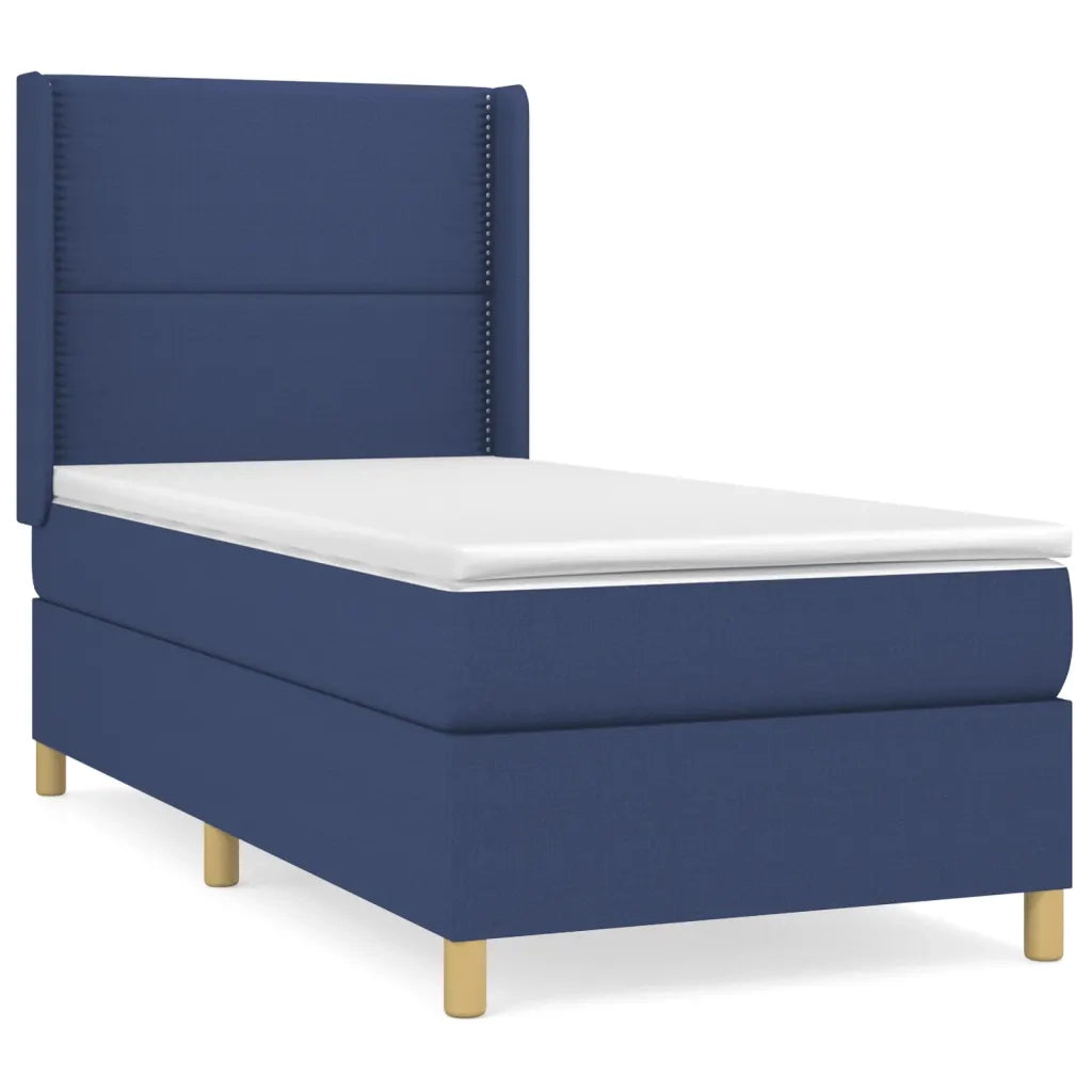 Giroletto a Molle con Materasso Blu 90x190 cm in Tessuto 3131879