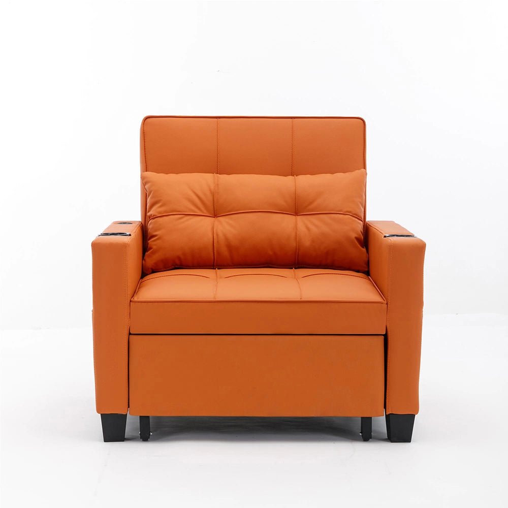 Divano letto 3 in 1 - Xylo - Con porta-bicchieri e USB, per piccoli spazi