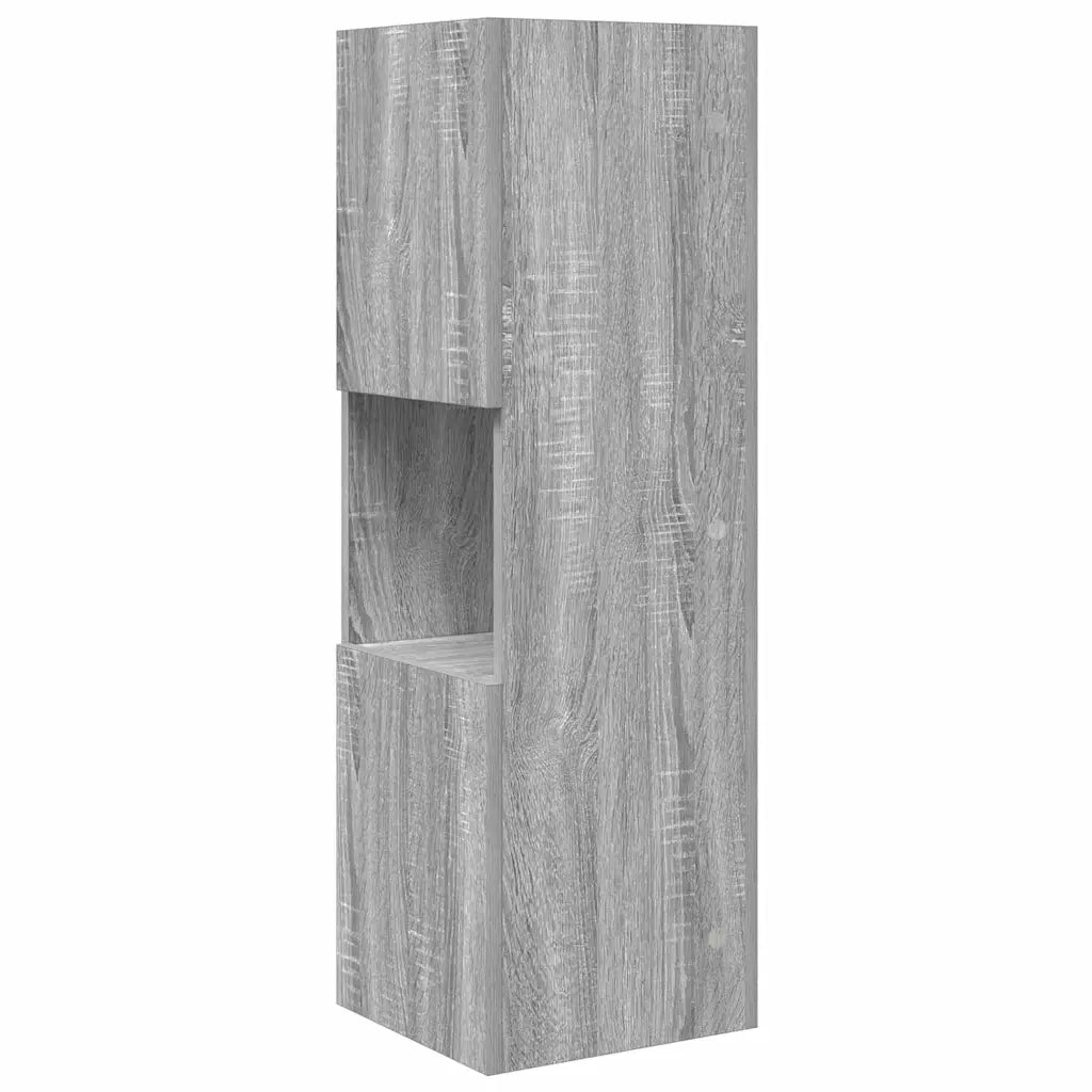 Mobile angolare Grigio Sonoma 30,5x30x95cm Legno multistrato