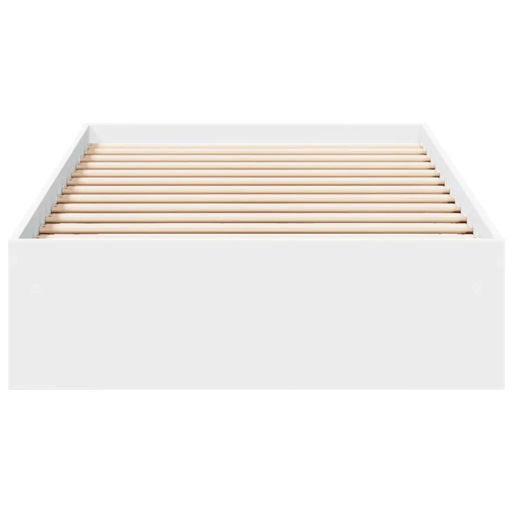 Giroletto con Cassetti Bianco 75x190 cm in Legno Multistrato 3280713