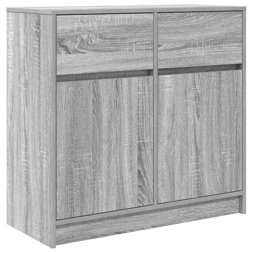 vidaXL Credenza con Cassetto Grigio Sonoma 80x34x76 cm in Truciolato