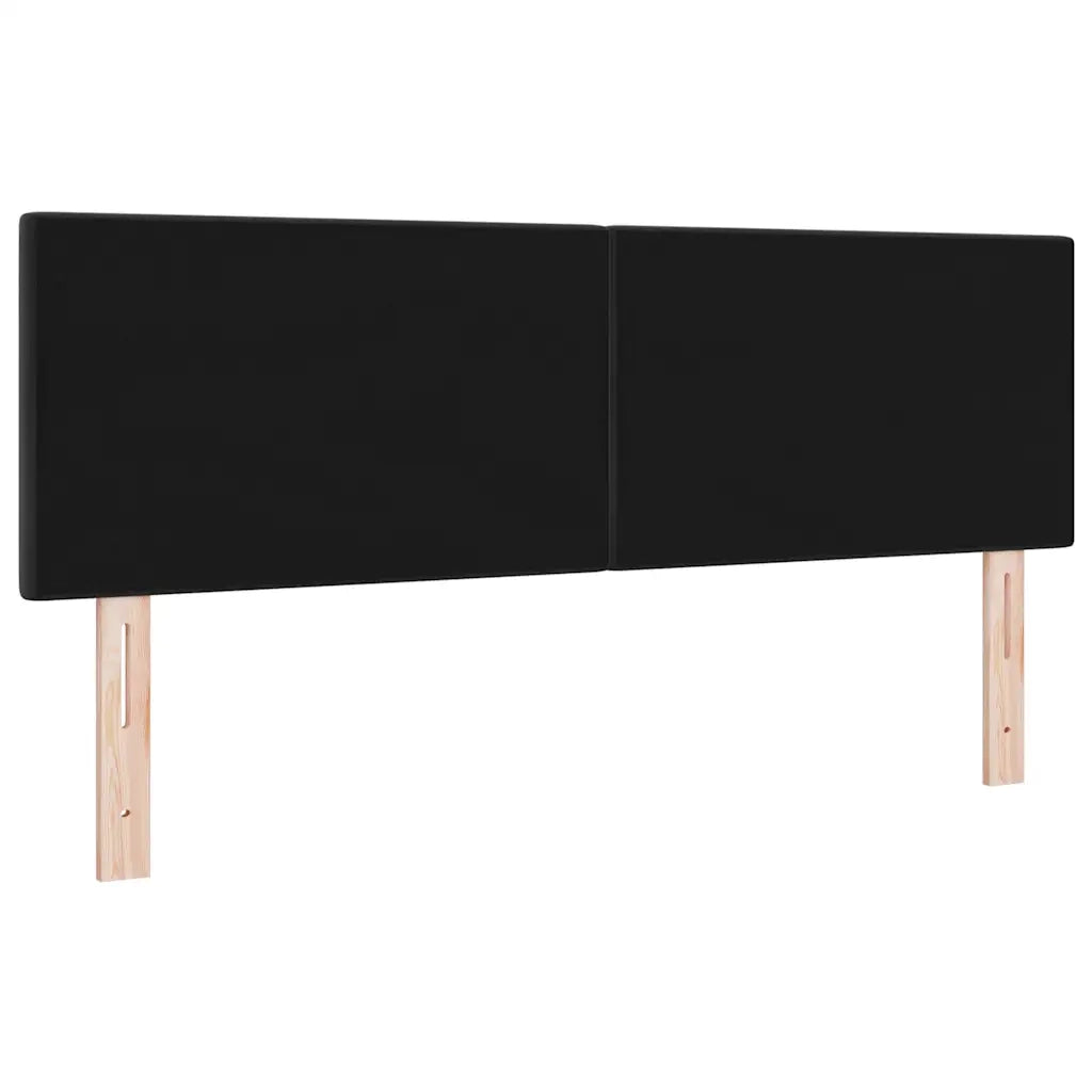 Testiera LED con strisce LED Nero 160 cm Velluto 3338144