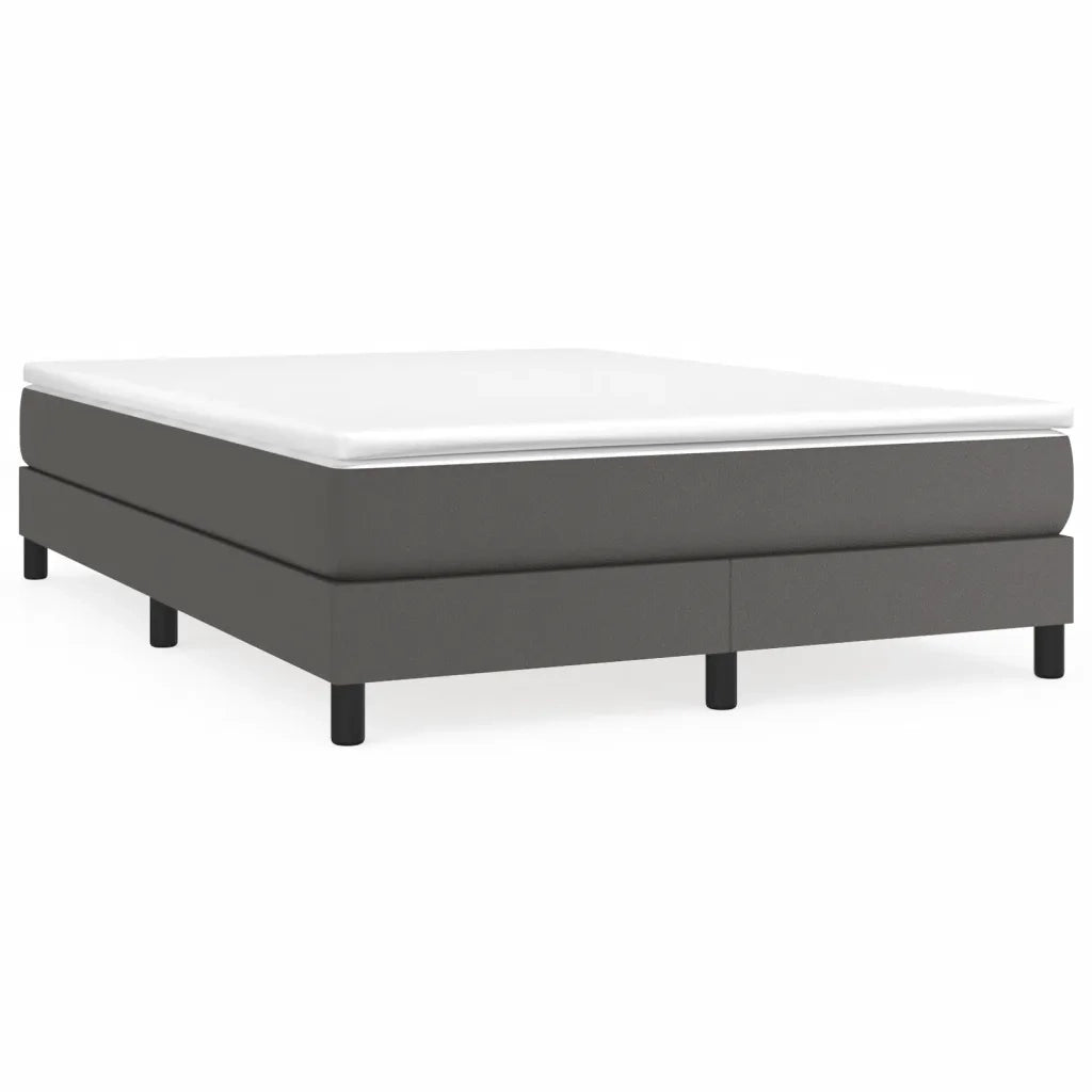 Struttura Letto a Rete a Molle Grigio 140x200 cm in Similpelle 3120704