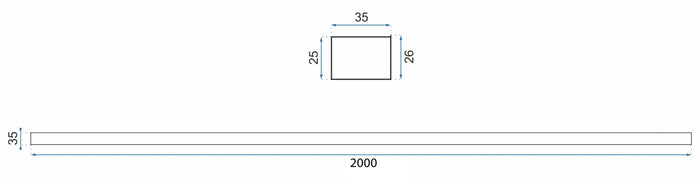 Profilo D'allargamento Per Cabine Doccia 200cm Brush Copper