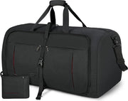 Borse da viaggio pieghevoli 65 l 80 l 100 l - sport bag uomo donna borsa per scarpe - bagaglio leggero per weekend - nero blu 

65L Borsa da viaggio