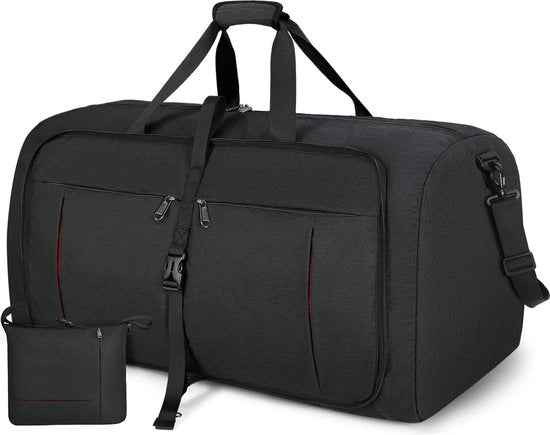 Borse da viaggio pieghevoli 65 l 80 l 100 l - sport bag uomo donna borsa per scarpe - bagaglio leggero per weekend - nero blu 

65L Borsa da viaggio