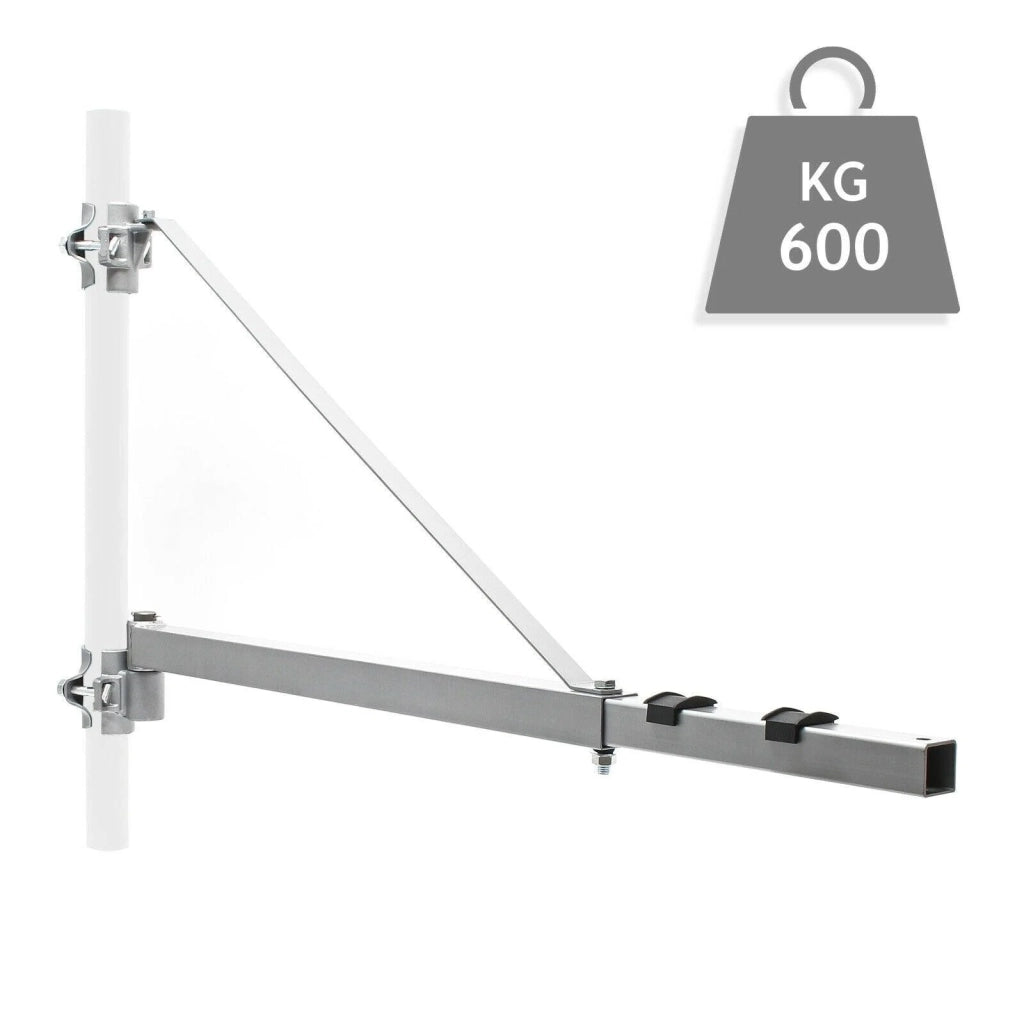 Supporto per paranco di sollevamento a braccio girevole 600g 110cm cavo verricello fissaggio braccio 16_0002386