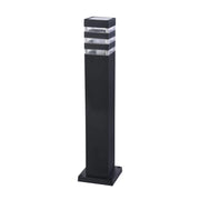 Lampione Per Esterno Moderno Alluminio Nero 1 Luce E27 60W Ip54