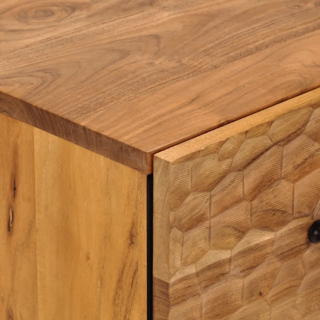 Credenza 60x33x75 cm in Legno Massello di Acacia 356858