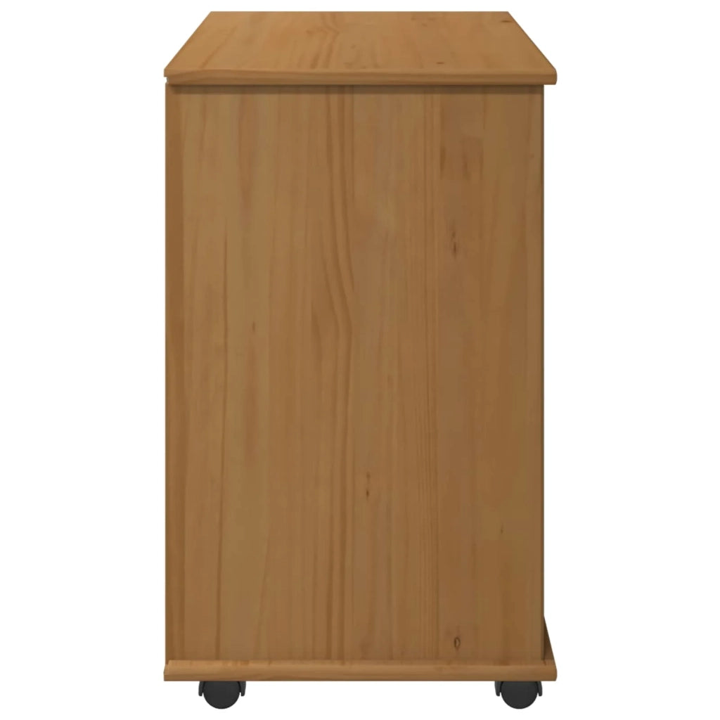 Mobile con Ruote con ruota Marrone miele 63,5 x 39 x 65,5 cm 42028380