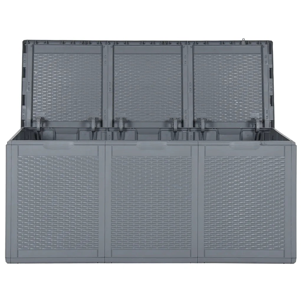 Contenitore da Giardino Grigio in Rattan PP 270 L CFW3417131
