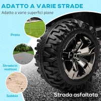 Quad Elettrico per Bambini 3-5 Anni a 12V con Fari e Pedale, in PP e Metallo 100x65x73 cm, Blu