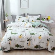 Set di coperte per bambini, 100 x 135 cm, 2 pezzi, disegno dino, bianco, per bambine e bambini, cartoon, coperte, 100% cotone soffice, design a doppia faccia, kit coperte per lettino
