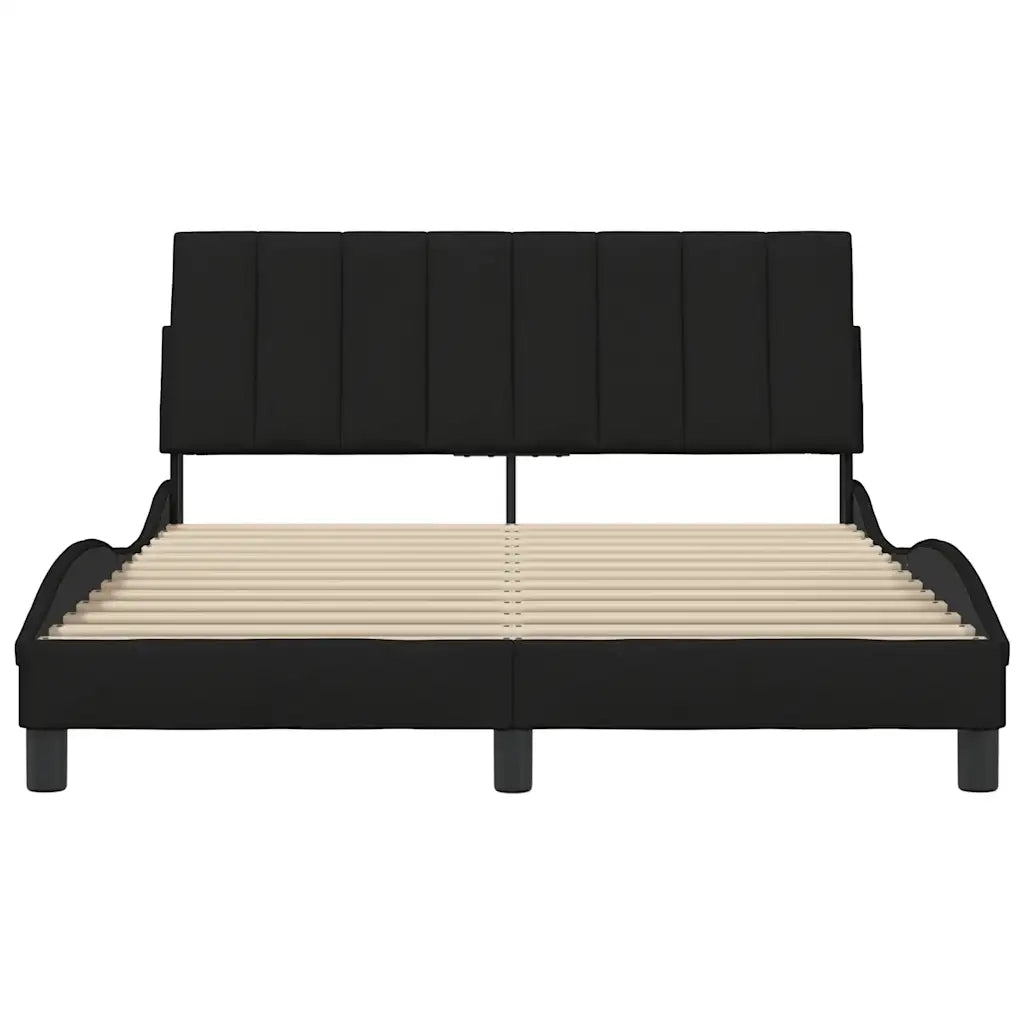 Giroletto senza Materasso Hanko Nero 140x190 cm in Tessuto 3310386