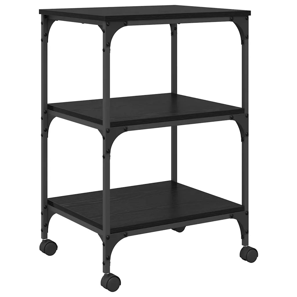 Supporto per Stampante Rovere Nero 50 x 41 x 75 cm 883000