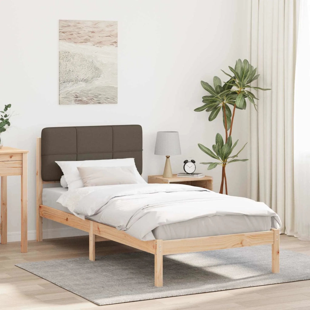 Letto con Testiera Rivestita Talpa 90 x 200 cm Pino massello 878007