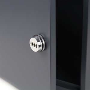 Cassetta postale per pacchi grigia 41x22x75 cm Portapacchi Cassetta della posta