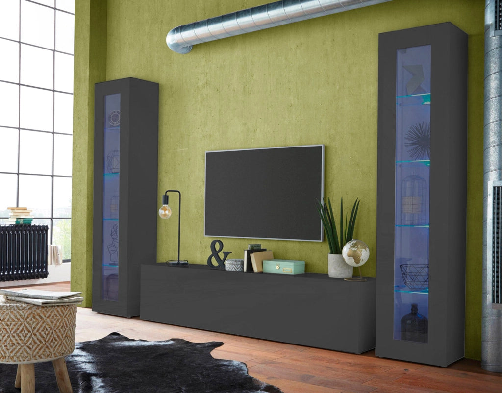 Mobile TV 1 Anta 180x30x40 cm Maruska Grigio Antracite Opaco