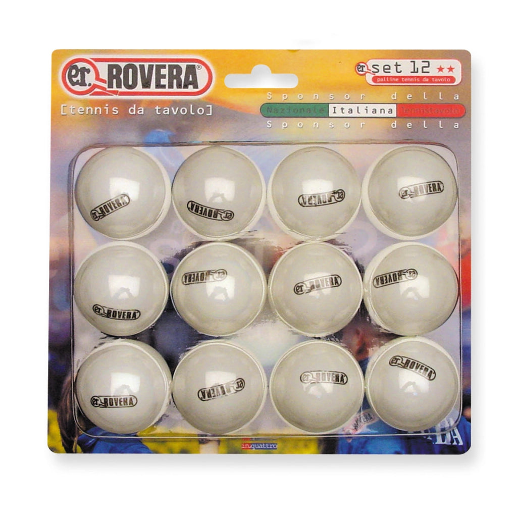 12 Palline da Ping Pong Bianche Professionali Sport Tavolo Tornei Allenamento