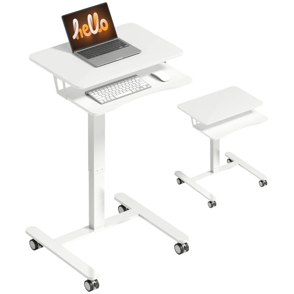 Scrivania Regolabile in Altezza ¨C zephmum ¨C Bianco 90x50x