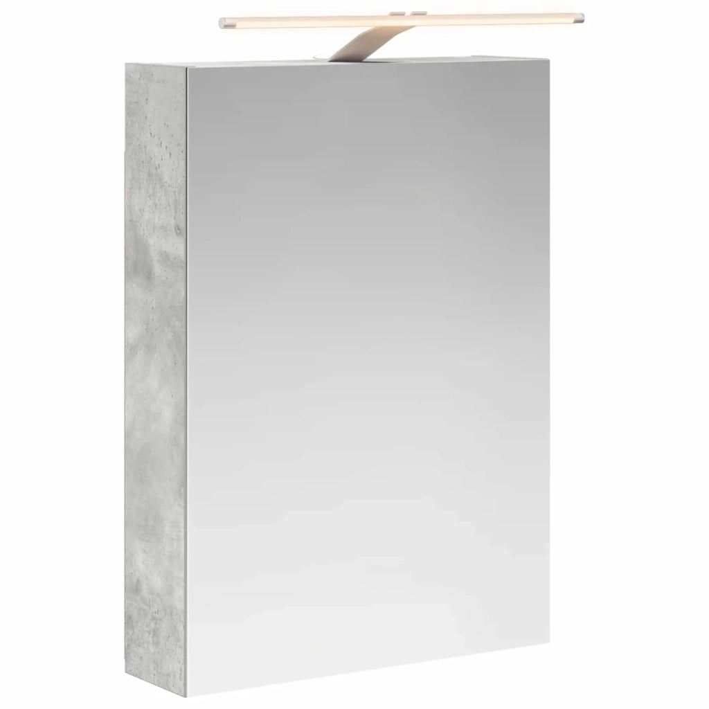 Mobiletto per specchio da bagno con lo scaffale Grigio cemento