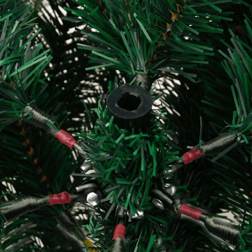 Albero Natale Artificiale Incernierato-Albero Natalizio con Pigne e Bacche 150cm