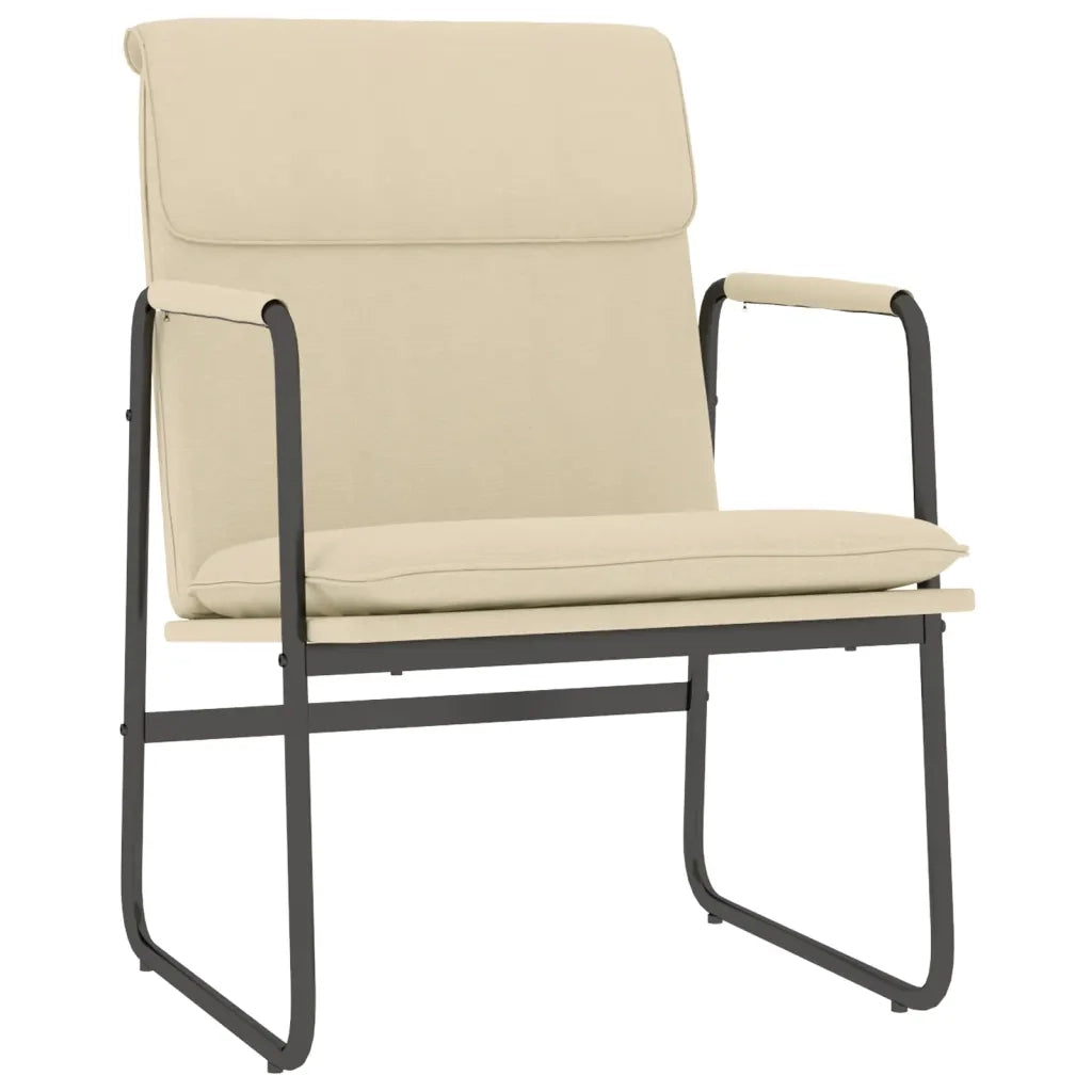 Sedia Lounge Crema 55x64x80 cm in Tessuto cod mxl 14143