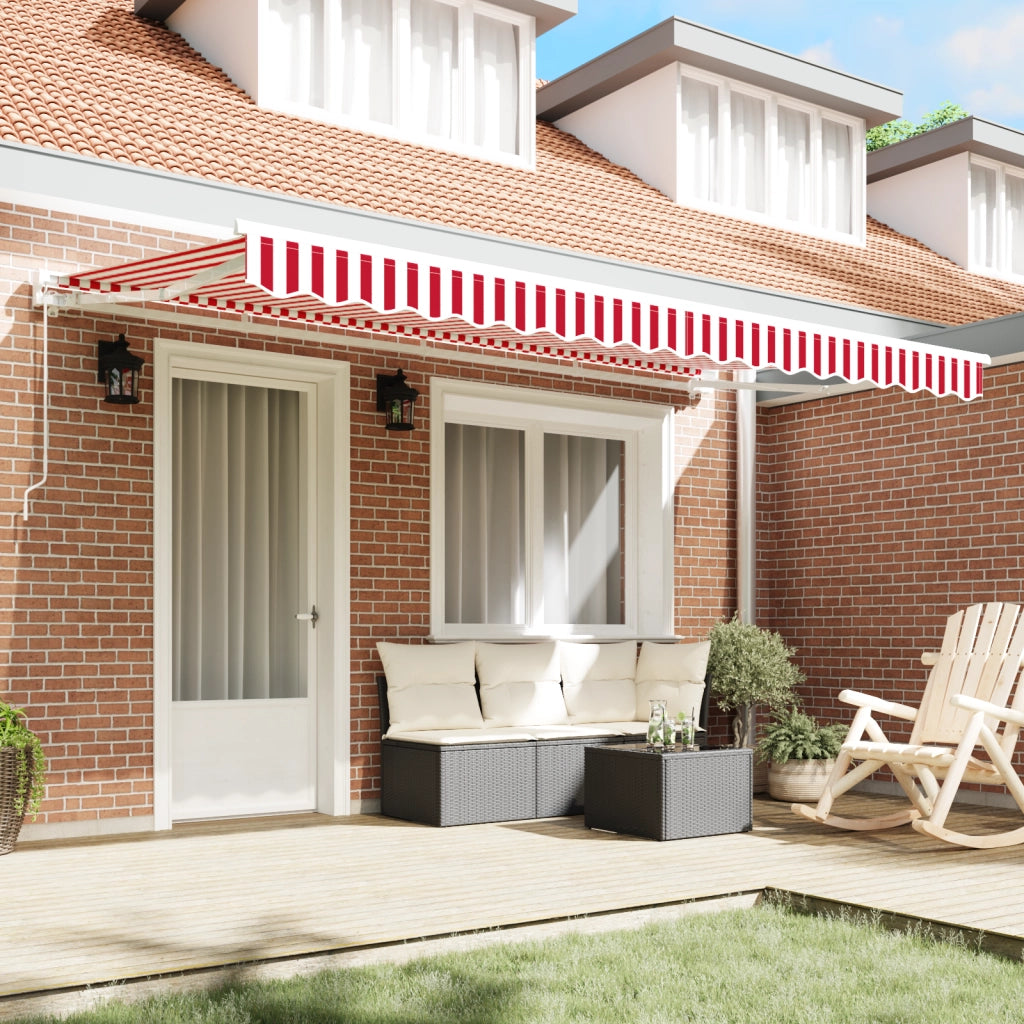 Tessuto sostitutivo della tenda per telaio 4x2 m Rosso e Bianco