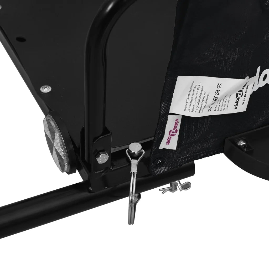 Rimorchio da Bici Nero Oxford e Ferro CFW9305849