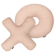 Set di 2 cuscini in tessuto decorazione tessile rosa a forma delle lettere XO divano soggiorno camera da letto