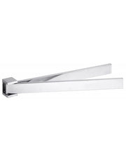 Portasciugamani a parete doppio girevole in ottone cromato 42 x5,5 x4 cm