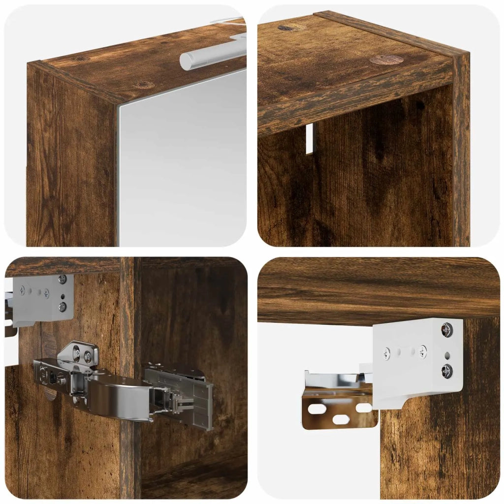 Set di Armadi da Bagno con lo scaffale 3 pcs 140 x 14,5 x 70 cm