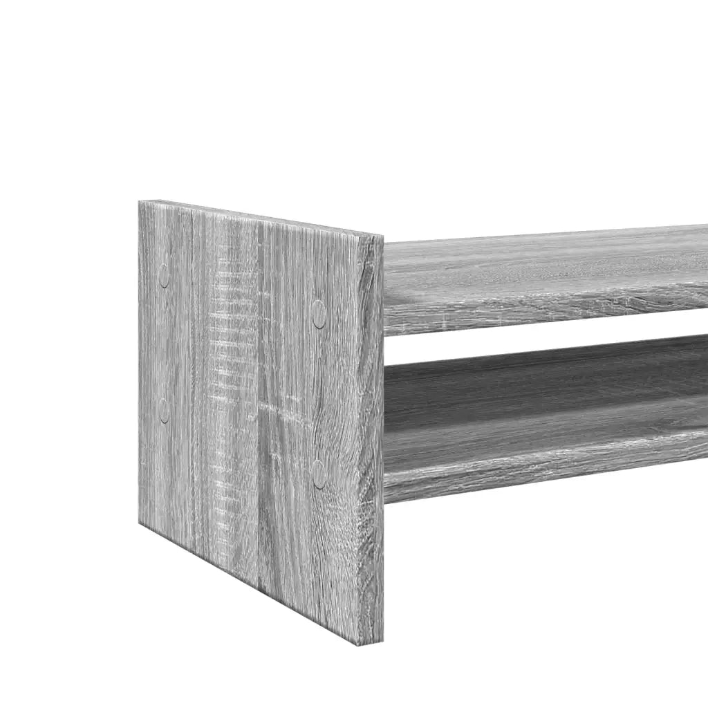 vidaXL Supporto Monitor Grigio Sonoma 50x27x20 cm Legno Multistrato