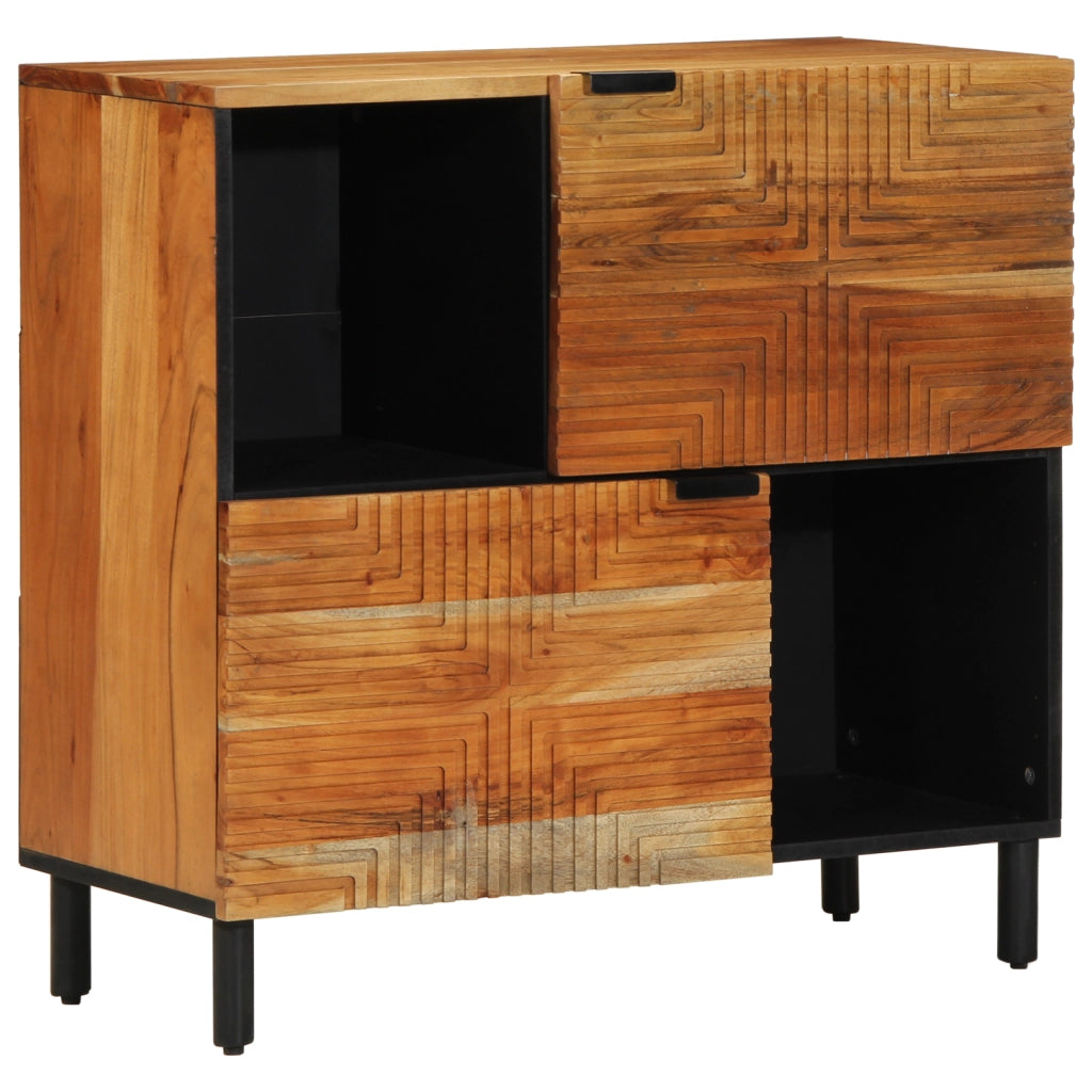 Sideboard  80x33x75 cm in legno massello di acacia