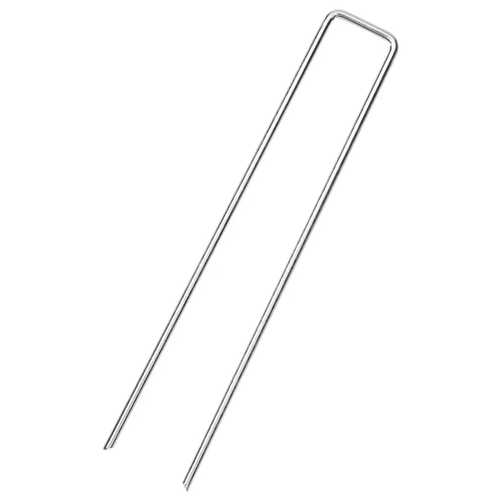 Picchetti da Terra a Forma di U 25 pz 20x3,5 cm Acciaio Zincato