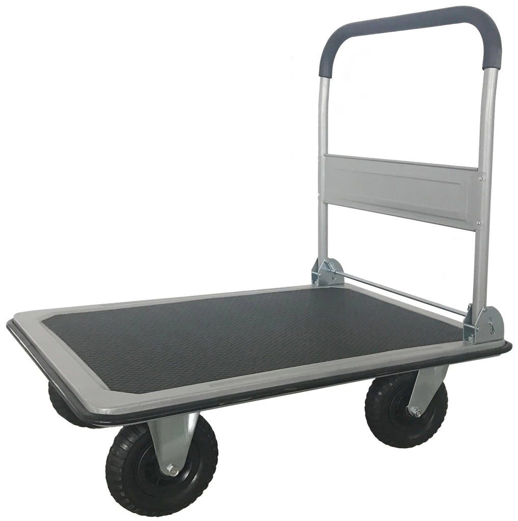 Carrello Pieghevole da Trasporto 350 Kg in Lamiera Tosini Grigio e Nero