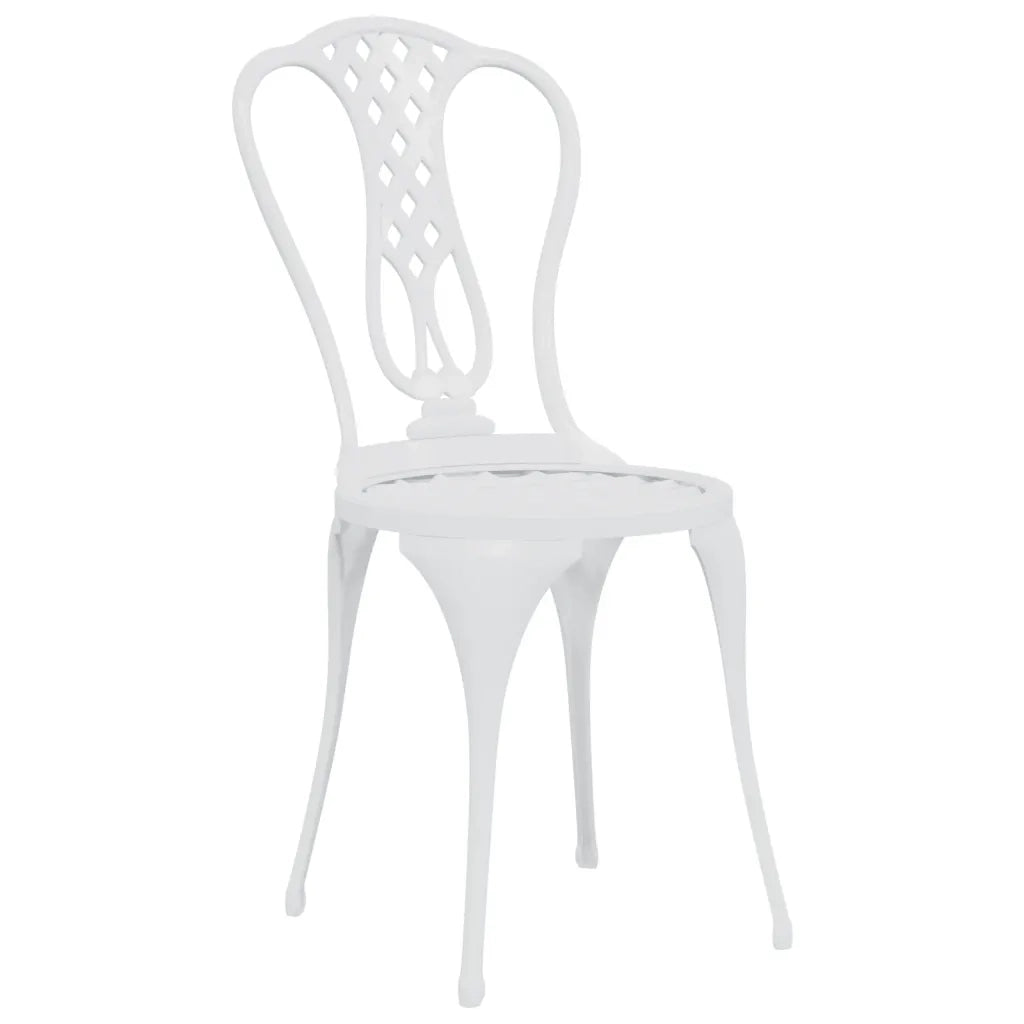Set da Bar 3 pz | Set Salotto da Giardino in Alluminio Pressofuso Bianco