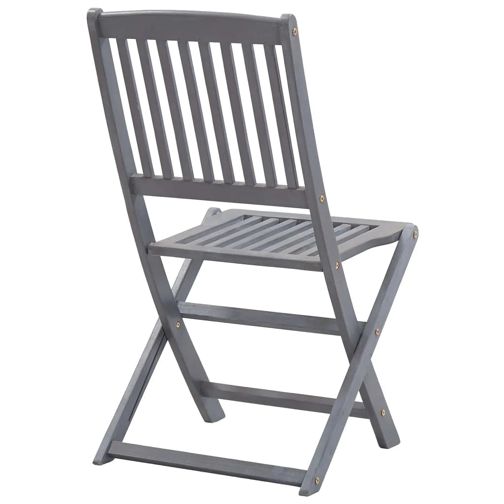 Sedie da Giardino Pieghevoli 6pz con Cuscini in Massello Acacia 3065439