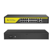 Trade Shop - Switch Di Rete Poe Ethernet 16 Porte 2fe Rj45 10/100mbps Sfp 1000mbps Poe316gm -