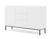 MOBILE RAVENNA B MOBILE IN MDF RIVESTITO IN FOGLIO 2D3S 150 BIANCO OPACO TELAIO NERO