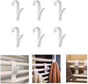 Fermo Radiatore con Gancio, Asseggia Asciugamani, Universale, Plastica, Bianco