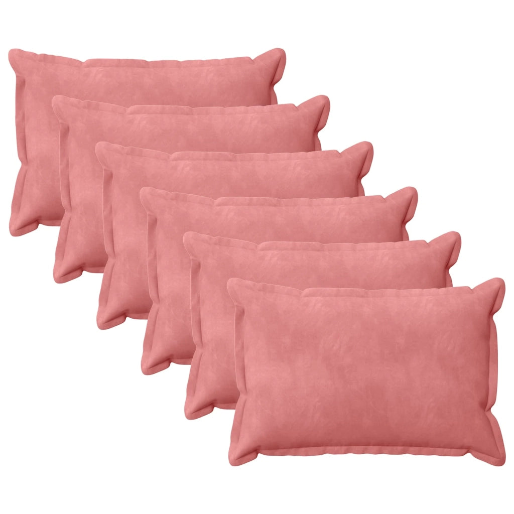 Cuscino con cuscino HOUTEN 6 pz Rosa Velluto 932160