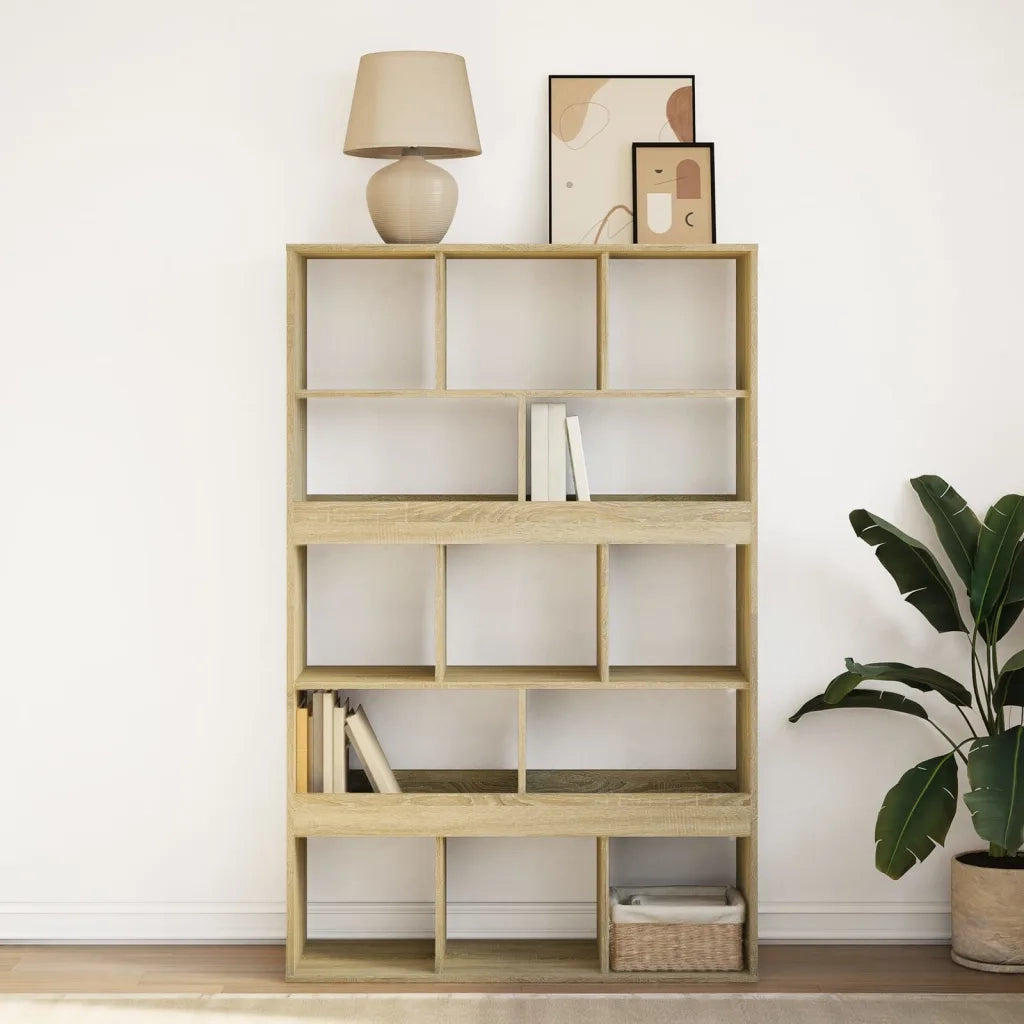 Libreria-Scaffale per Libri-Mobile di Stoccaggio Rovere Sonoma 100x33x156,5 cm in Truciolato 941301