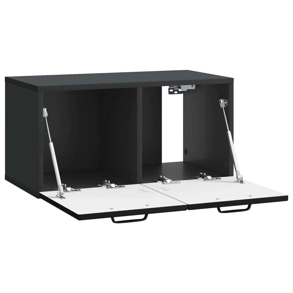 Mobile Porta TV da Muro Nero 59,5 x 31 x 30 cm 898706